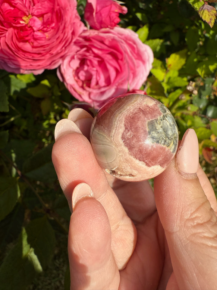 Rhodochrosite Sphere 2.8cm Diameter