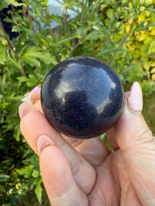 Blue Goldstone Sphere 3.9cm Diameter