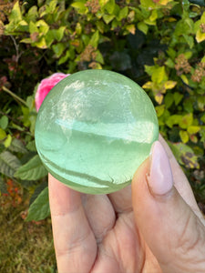 Green Fluorite Sphere 4.6cm Diameter