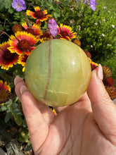 Load image into Gallery viewer, New Mango Fluorite 6.5cm Diameter
