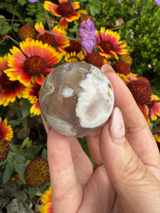 Flower Agate Sphere 4cm Diameter
