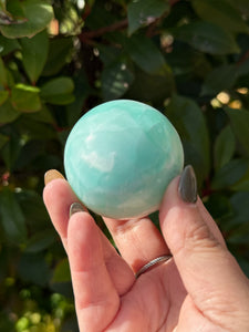 Pistachio Calcite Sphere 5cm Diameter