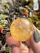 Load image into Gallery viewer, Honey Calcite Sphere 3.3cm Diameter
