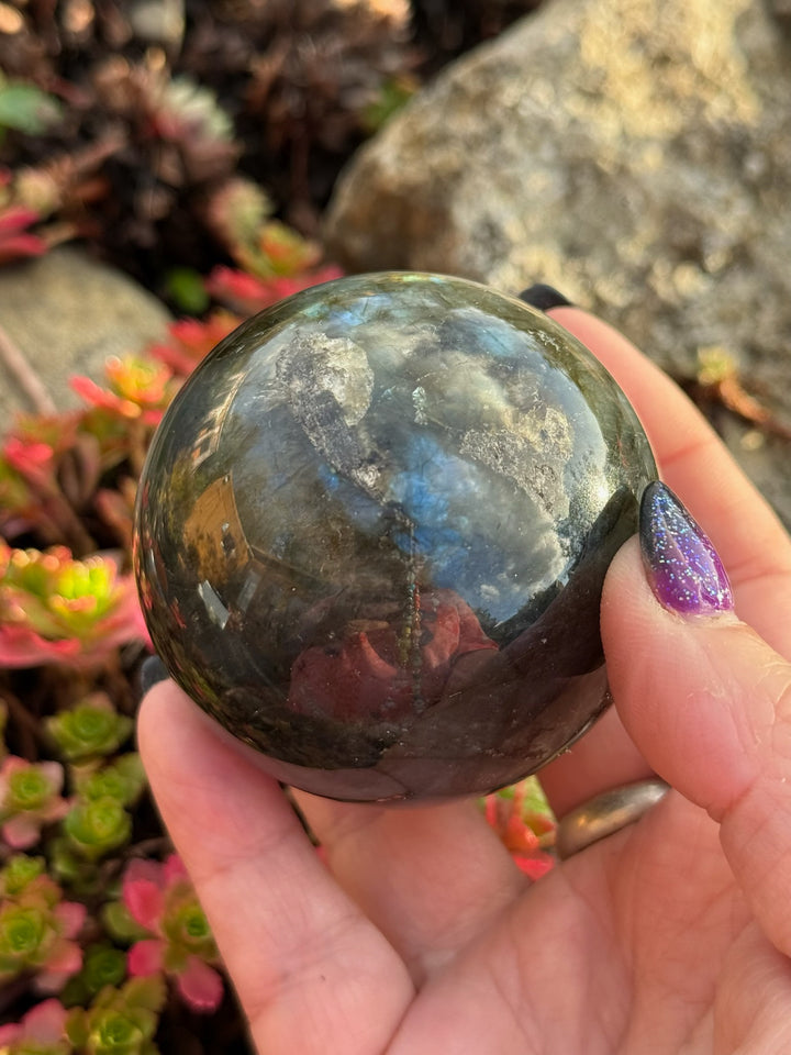 Labradorite Sphere 5.7cm Diameter