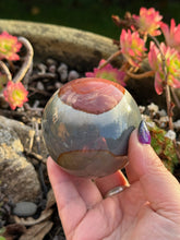 Load image into Gallery viewer, Polychrome Jasper Sphere 6.5cm Diameter
