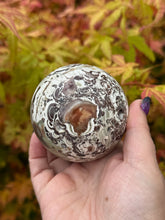 Load image into Gallery viewer, Agate and Chalcedony Sphere 6.9cm Diameter
