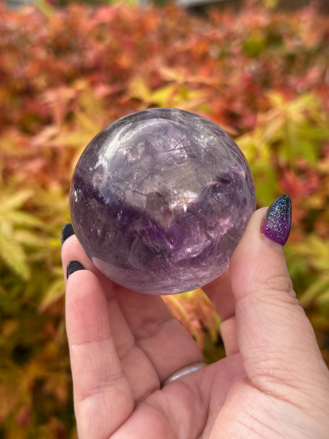 Phantom Amethyst Sphere 5.6cm Diameter