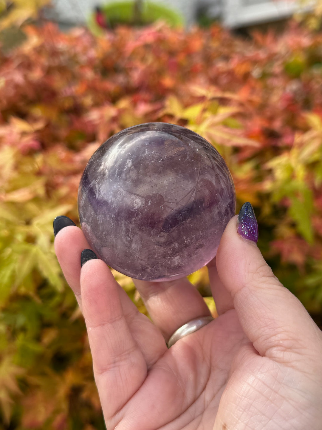 Phantom Amethyst Sphere 5.6cm Diameter