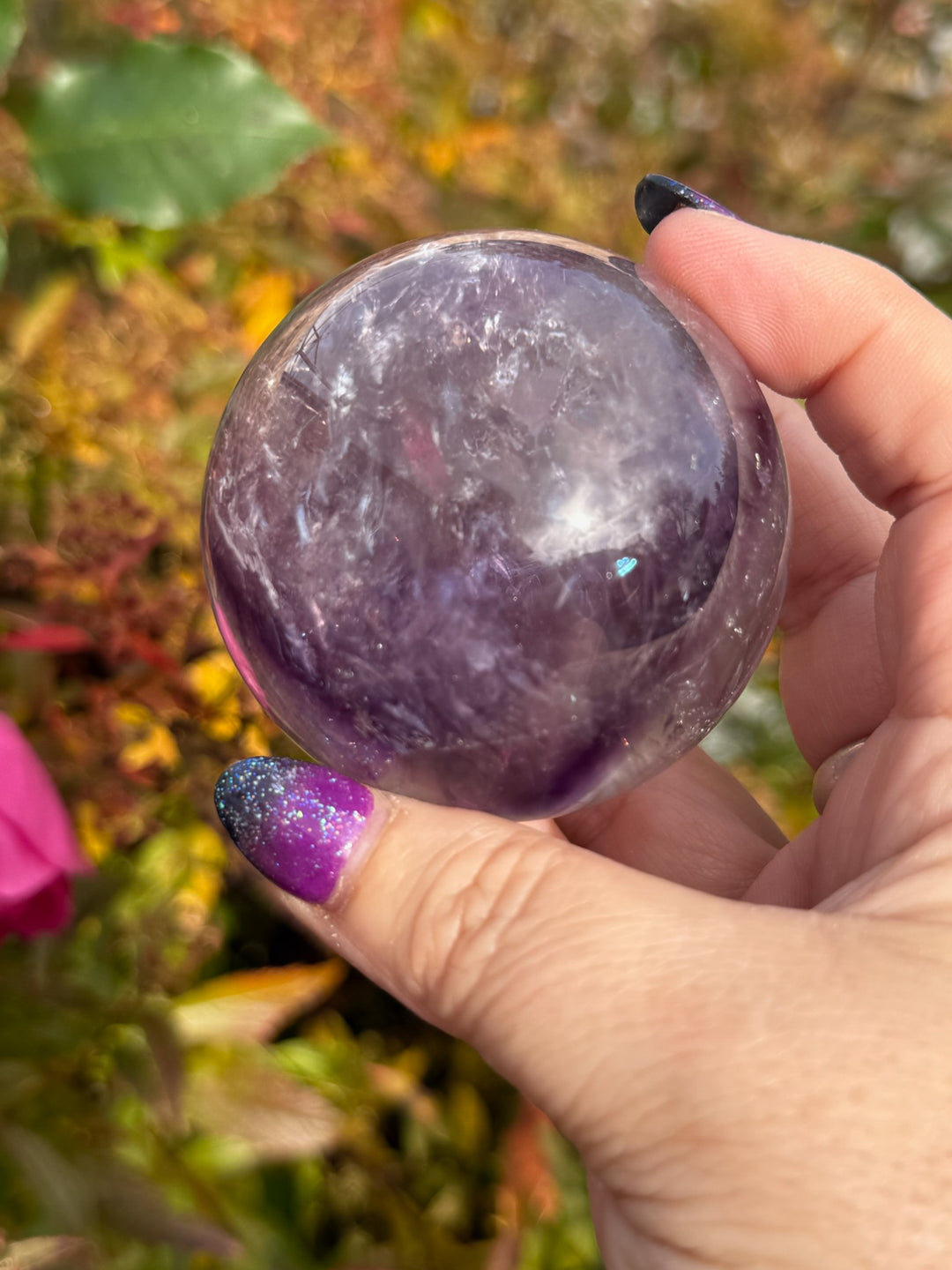 Phantom Amethyst Sphere 5.6cm Diameter