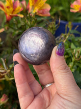 Load image into Gallery viewer, Purple Mica Lepidolite Sphere 4.2cm Diameter
