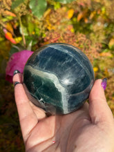 Load image into Gallery viewer, Large Teal Fluorite Sphere 7.4cm Diameter
