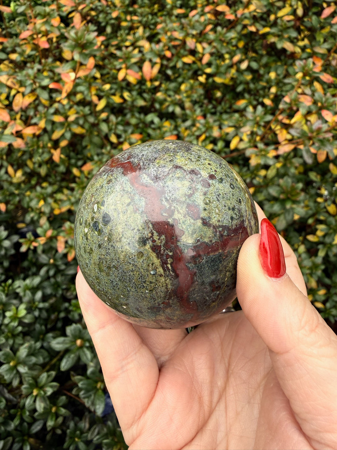 Dragon Blood Jasper Sphere 6.1cm dia