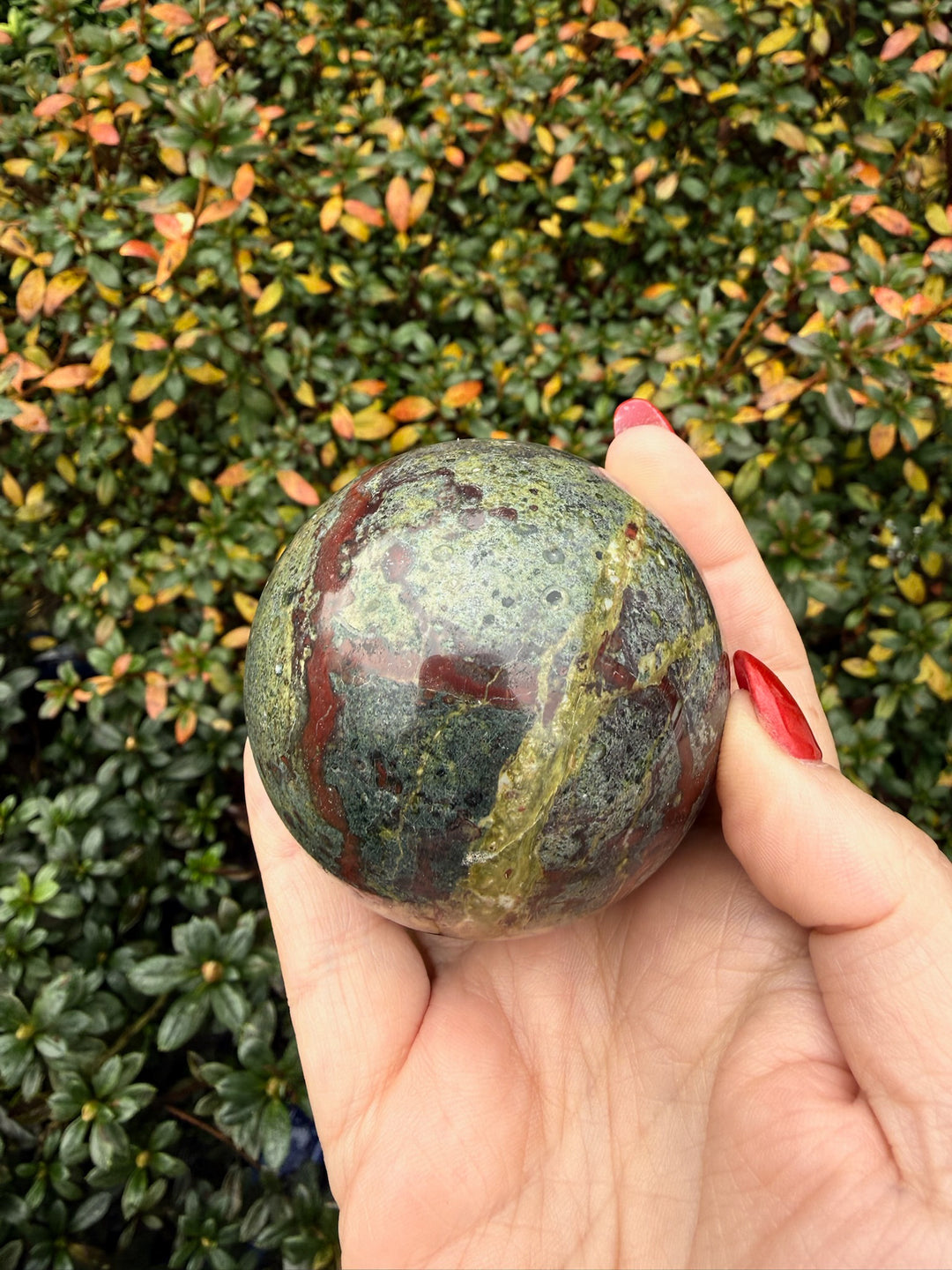 Dragon Blood Jasper Sphere 6.1cm dia