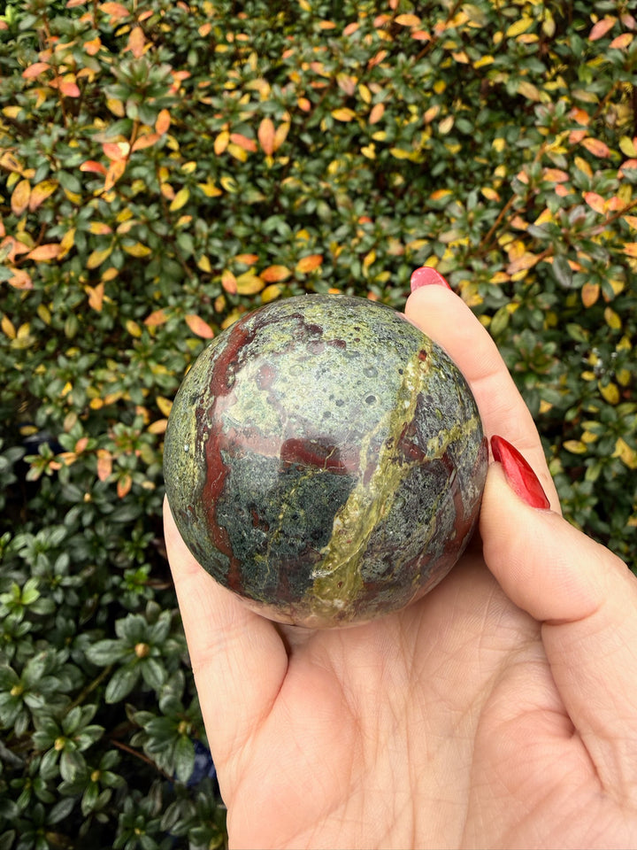 Dragon Blood Jasper Sphere 6.1cm dia
