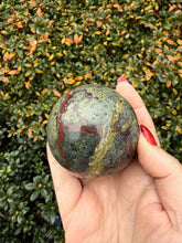 Load image into Gallery viewer, Dragon Blood Jasper Sphere 6.1cm dia
