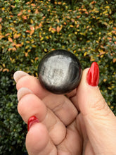Load image into Gallery viewer, Silver Sheen Obsidian Sphere 3cm dia
