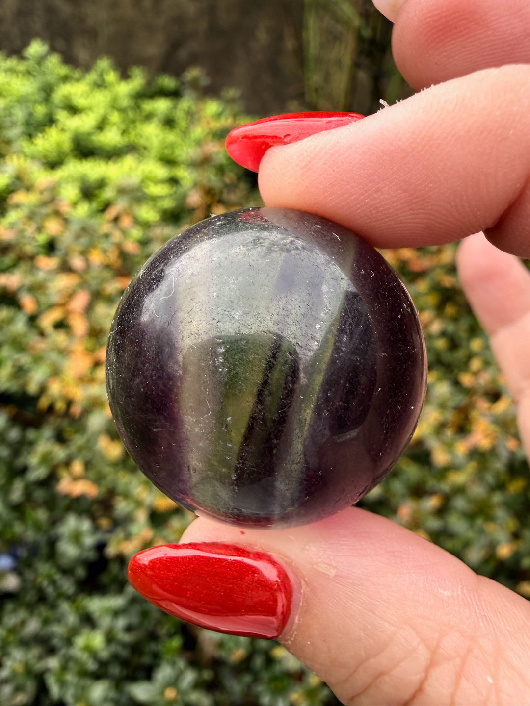 Rainbow Fluorite Sphere 3cm dia