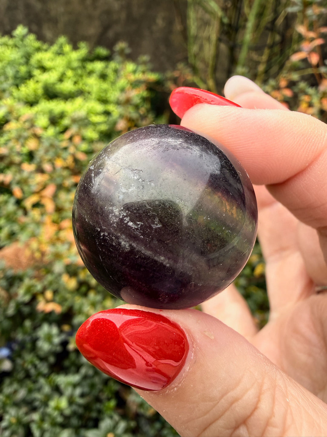 Rainbow Fluorite Sphere 3cm dia