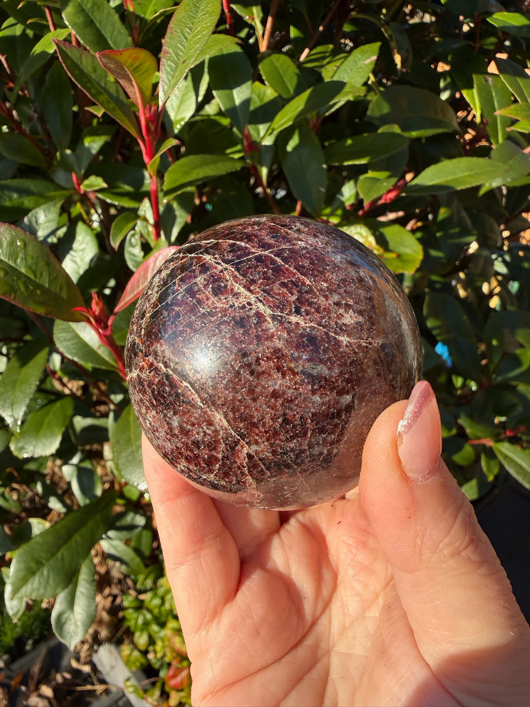 Garnet Sphere 6.1cm