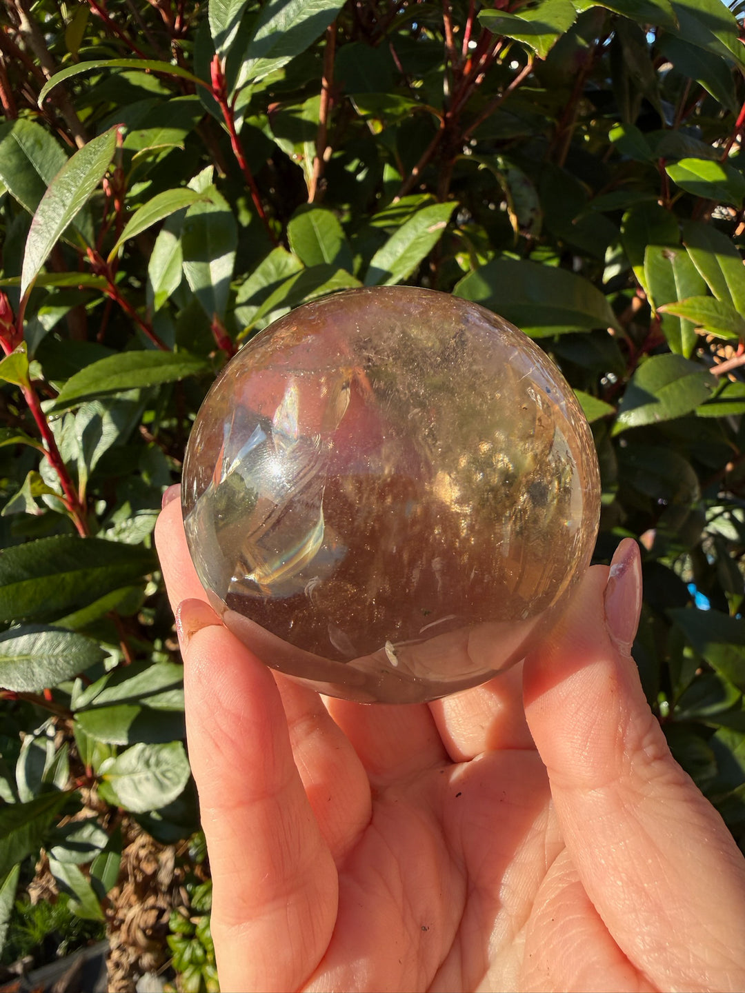 Smoky Quartz Sphere 5.7cm Dia