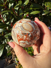 Load image into Gallery viewer, Money Agate Sphere 6.3cm Dia
