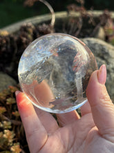Load image into Gallery viewer, High Quality Clear Quartz Sphere 7cm Dia

