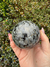 Load image into Gallery viewer, Larvikite Sphere 7.4cm Dia
