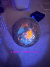 Load image into Gallery viewer, Rare UV Reactive Hackmanite Sphere 6.8cm Dia
