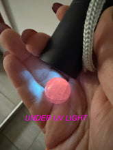 Load image into Gallery viewer, Uv Reactive Kunzite Sphere 1.6cm Dia
