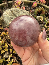 Load image into Gallery viewer, Stawberry Quartz Sphere 5.6cm Dia
