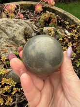 Load image into Gallery viewer, Chalcopyrite Sphere 5cm Dia
