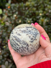 Load image into Gallery viewer, Infinite Stone Serpentine Sphere with Dendrities 6.5cm Dia
