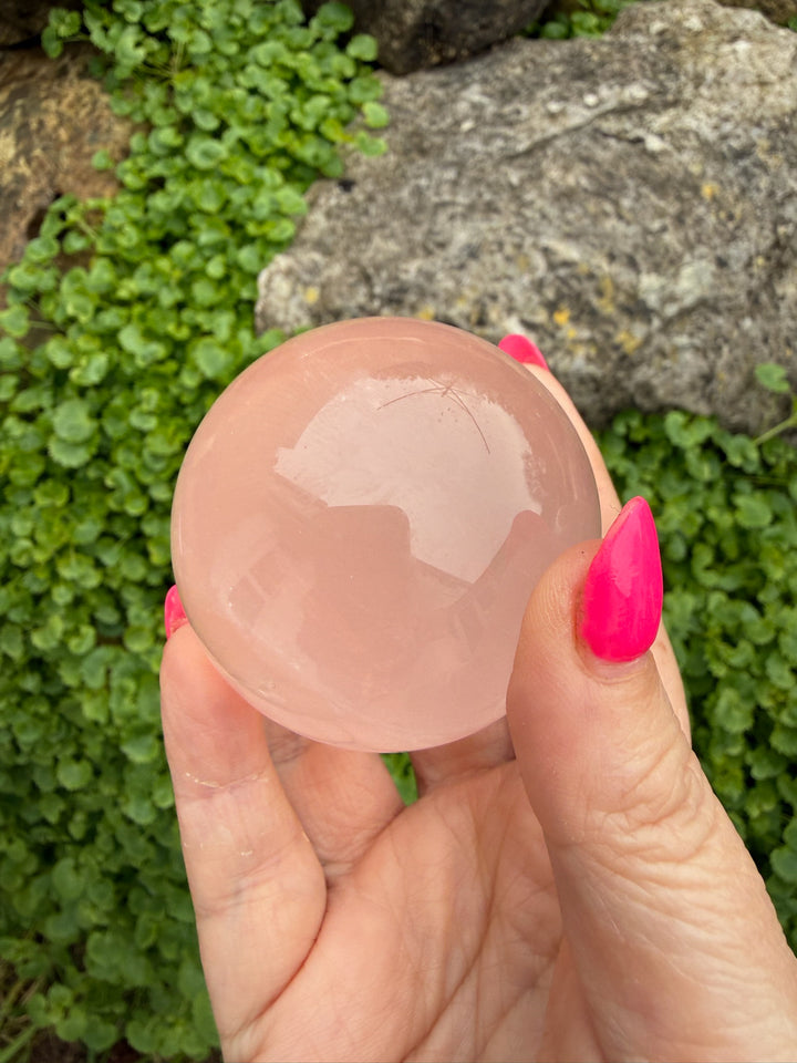 Rose Quartz Sphere 5.4cm Dia
