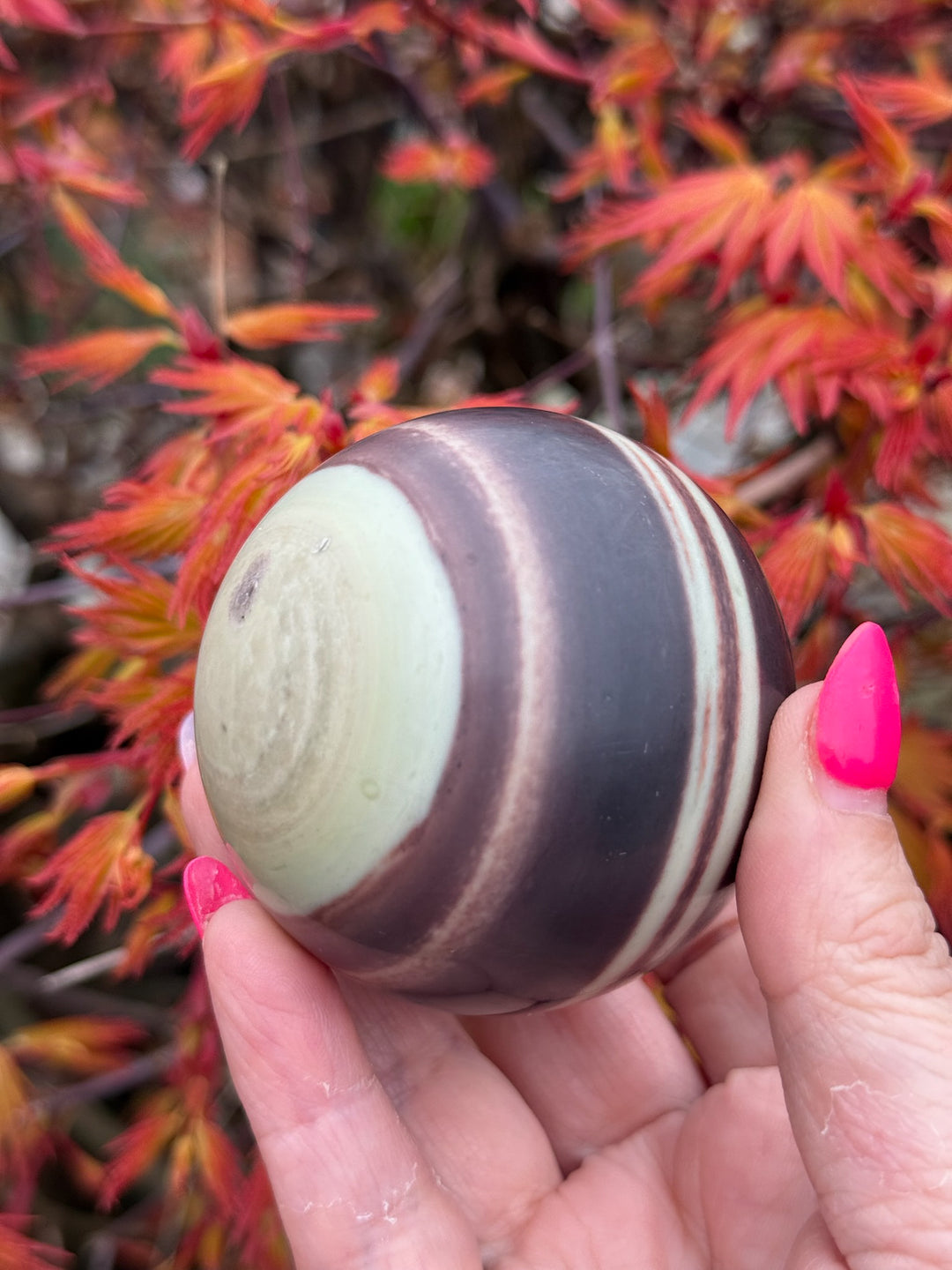 Purple Robe Jade Sphere 5.8cm Dia
