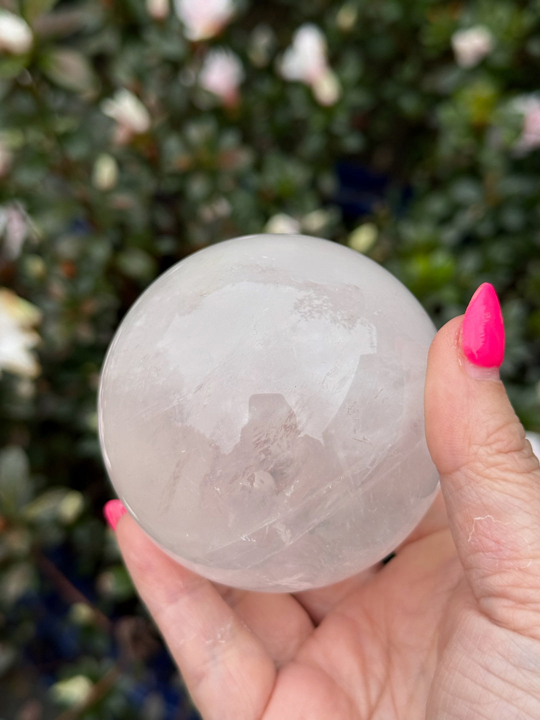 Star Rose Quartz Sphere 7cm Dia