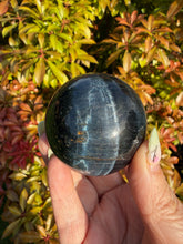 Load image into Gallery viewer, Blue Tigers Eye Sphere 5.1cm Dia
