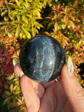 Load image into Gallery viewer, Blue Tigers Eye Sphere 5.1cm Dia
