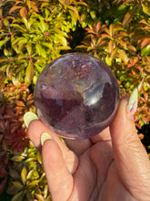 Load image into Gallery viewer, Amethyst Phantom Trapiche Sphere 5.4cm Dia
