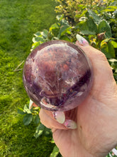 Load image into Gallery viewer, Amethyst Phantom Trapiche Sphere 5.4cm Dia

