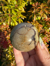Load image into Gallery viewer, Septarian Sphere 4.8cm Dia
