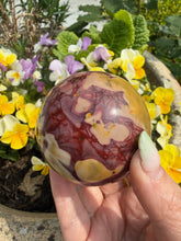 Load image into Gallery viewer, Mookaite Jasper Sphere 5.9cm Dia
