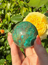 Load image into Gallery viewer, Chrysocolla Sphere From Peru 4.9cm Dia
