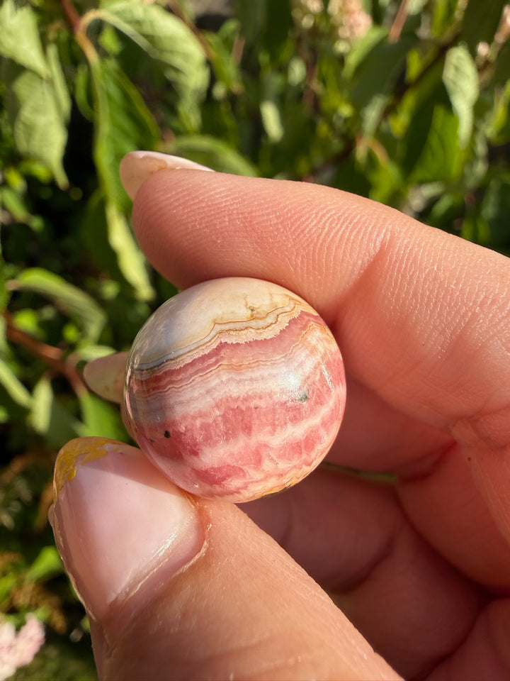 Rhodochrosite Sphere 1.8cm Dia