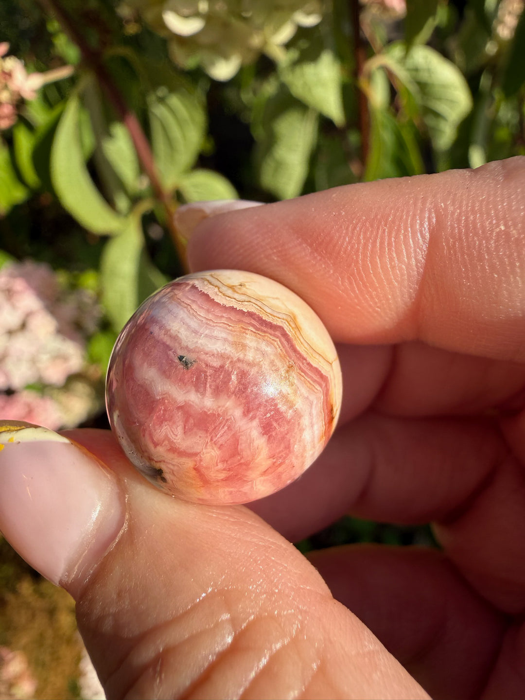 Rhodochrosite Sphere 1.8cm Dia