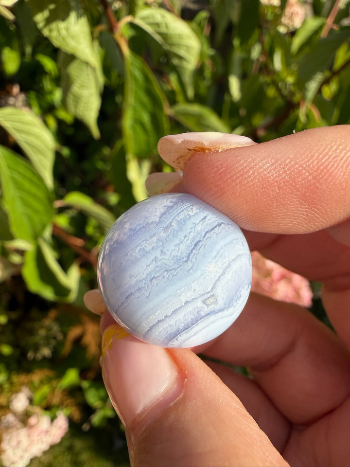 Blue Lace Agate Sphere 2.1m Dia