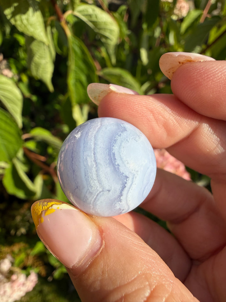 Blue Lace Agate Sphere 2.1m Dia