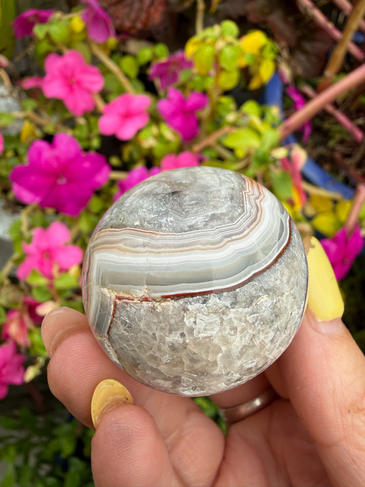 Crazy Lace Agate Sphere from Mexico 3.2cm Dia