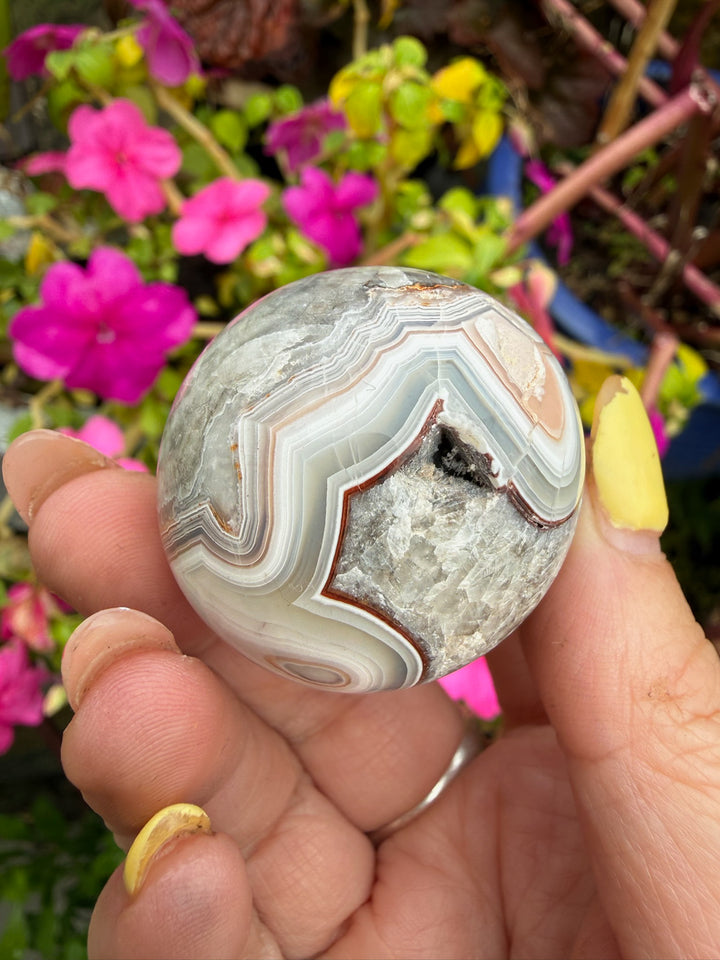 Crazy Lace Agate Sphere from Mexico 3.2cm Dia