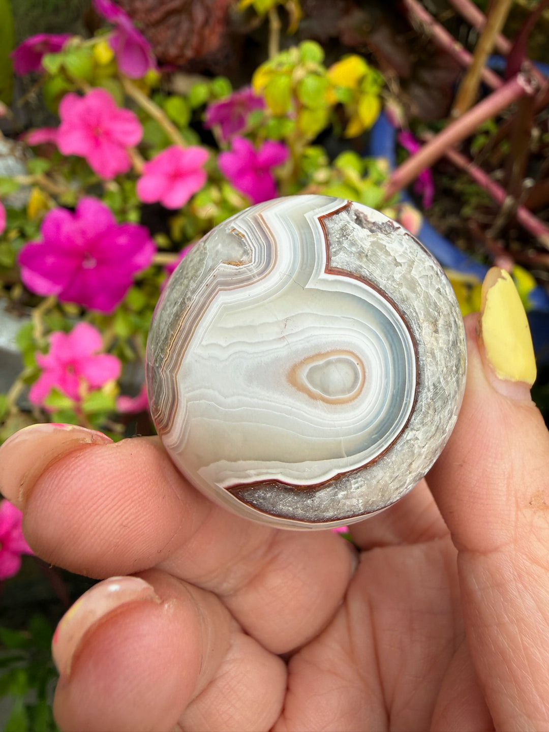 Crazy Lace Agate Sphere from Mexico 3.2cm Dia