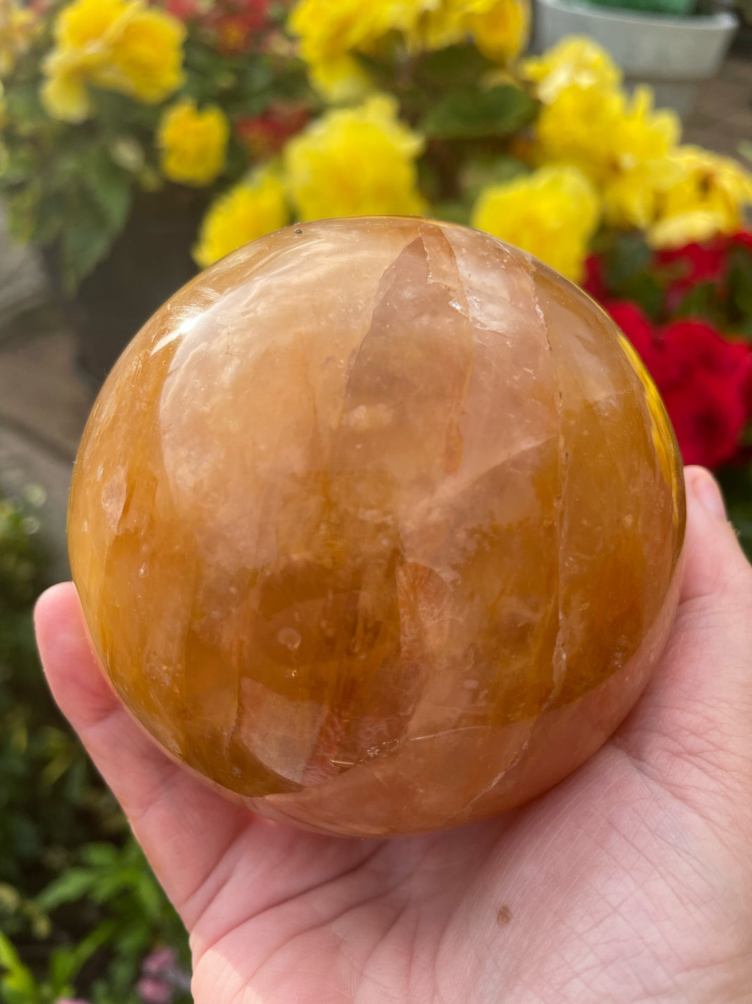 Golden Healer Quartz Sphere